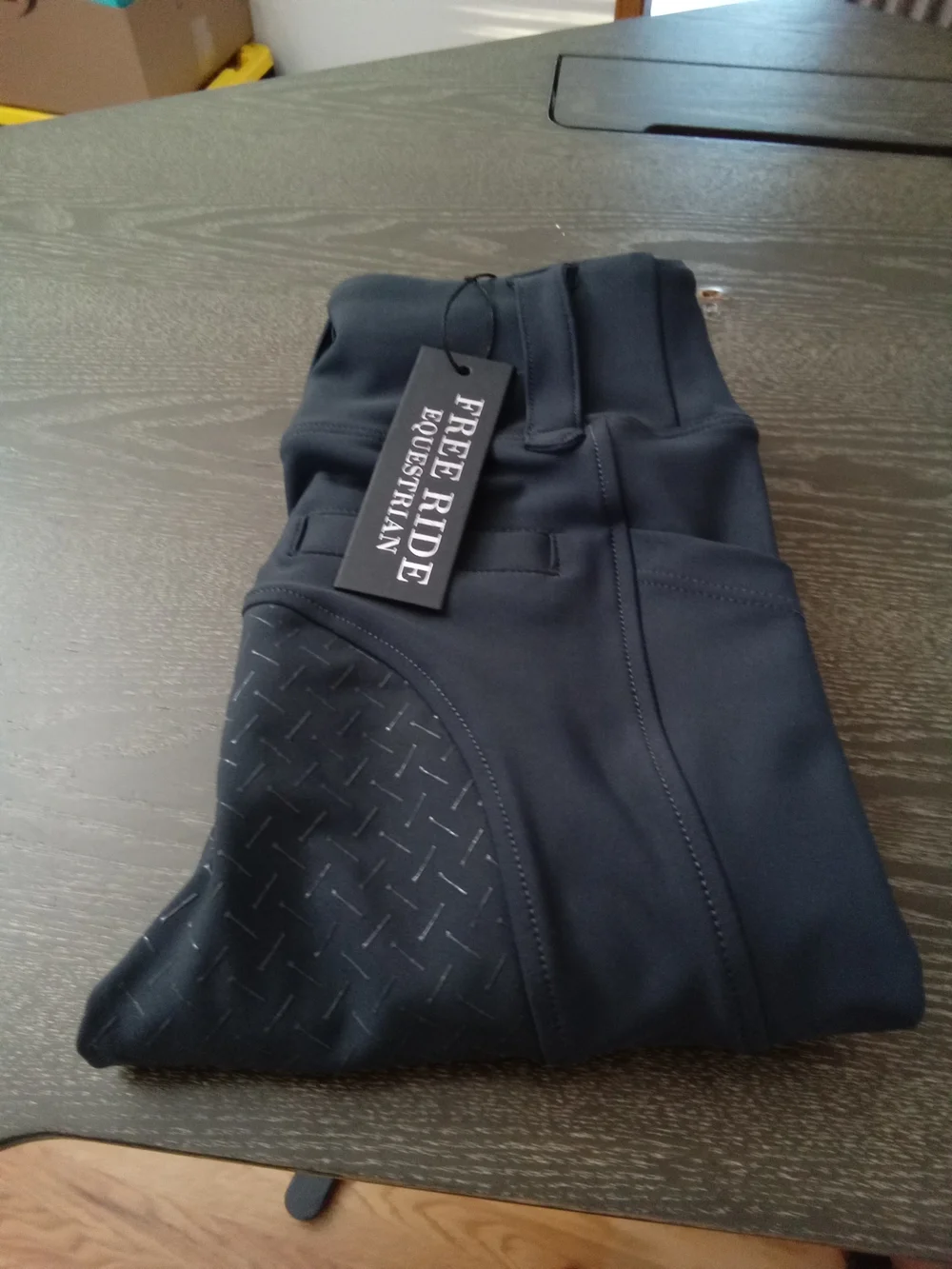 NWT Free Ride Equestrian Kids Full Seat Riding Breeches Black Size 8-9